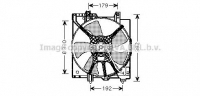 AVA QUALITY COOLING su7506 -  Вентилятор, охлаждение двигателя